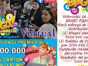 GRAN  BINGO VIRTUAL ENTREGANDO PREMIOS POR  $1´200.000