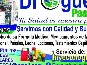DROGUERÍA PASONIVEL  / DOMICILIOS AQUI