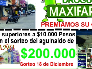 Droguería Maxifarma Premia sus Compras